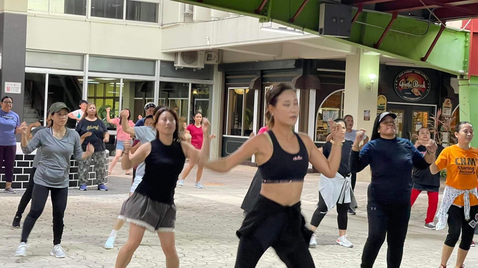 Community Zumba dance session
